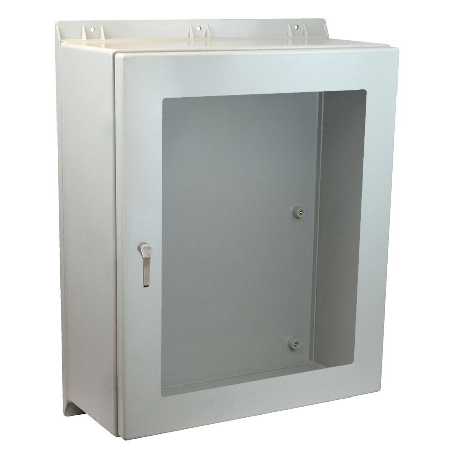 Custom Lockable Hinged Electrical Enclosure With Window