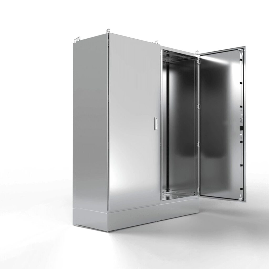 Kundenspezifisches Edelstahl 304 Doppeltür-Gehäuse