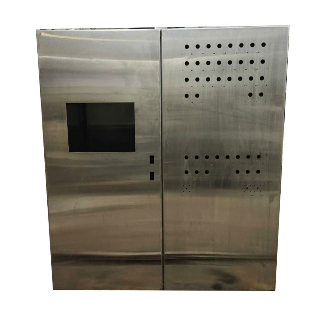 Doppeltürgehäuse mit Sichtfenster