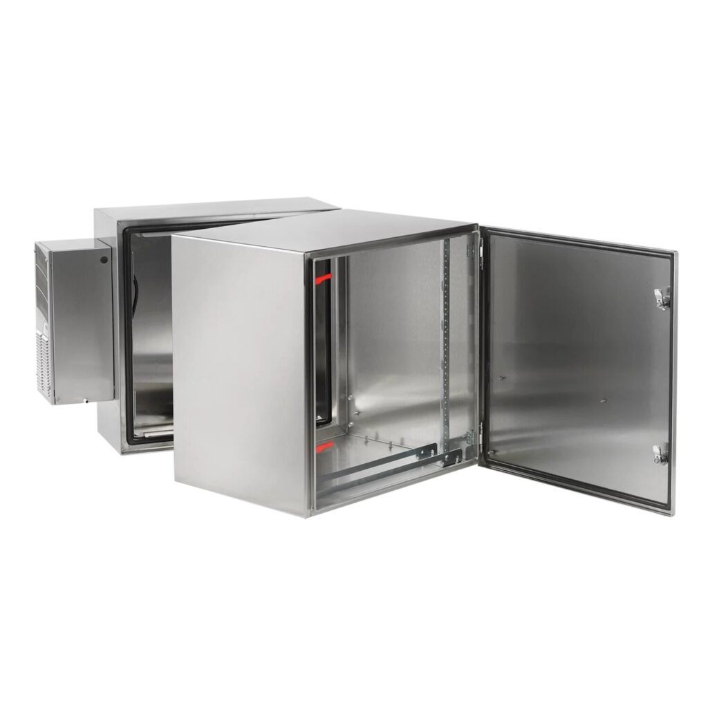 Double hinge AC Type Steel HMI Enclosures