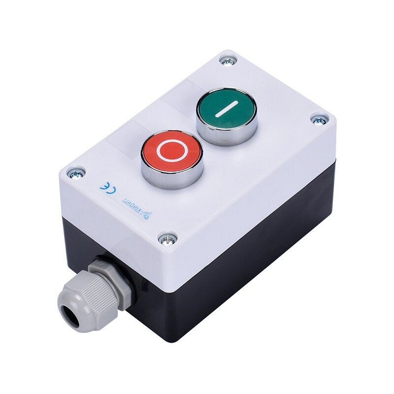 Waterproof Control Station Enclosure with Latching Emergency Stop