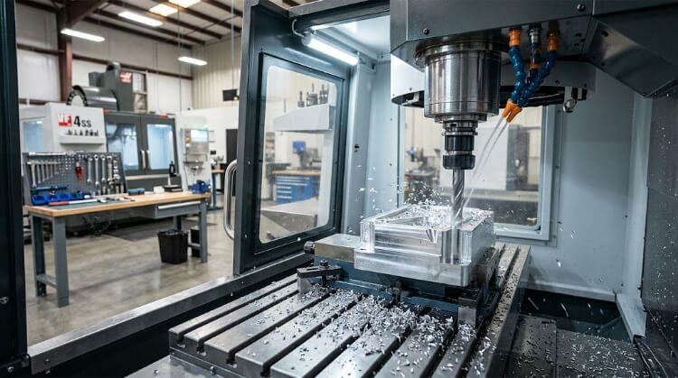 Fraisage de l'aluminium dans un atelier CNC moderne