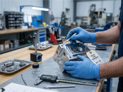 Burr and Surface Check Before Delivery