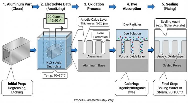 How Anodized Aluminum Gets Its Color
