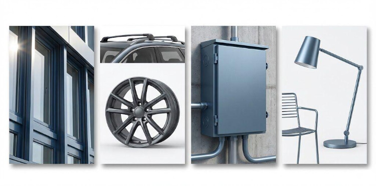 Alluminio verniciato a polvere in azione