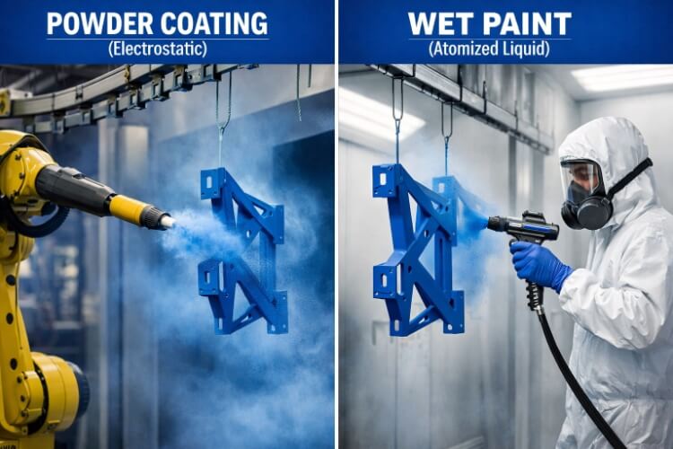 what is powder coating vs paint