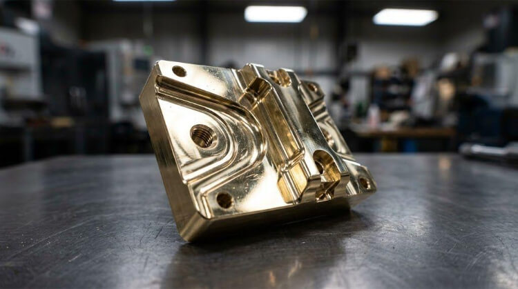 Polished Brass Surface Detail