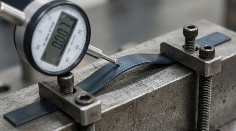 Precision measurement of Almen strip curvature