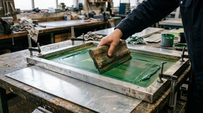 Silk Screen Printing on Metal