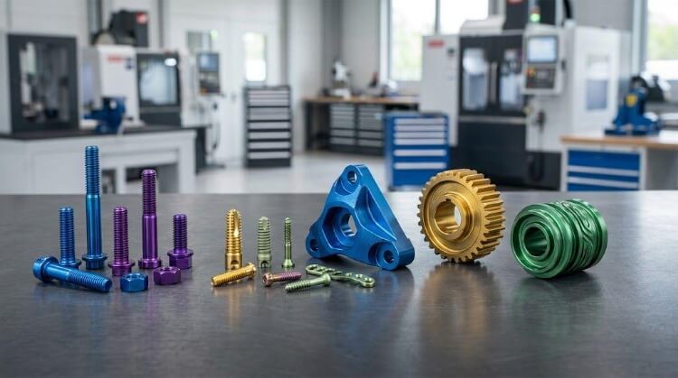 Titananodisierung für Präzisionsteile aus Titan