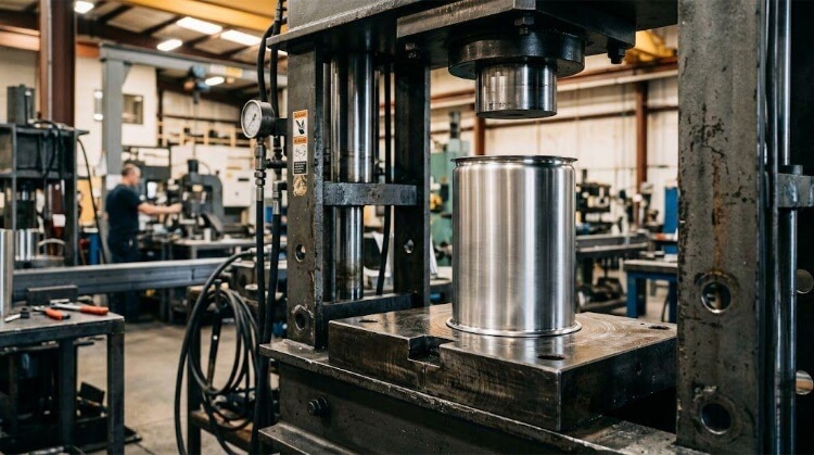 Industrielles Edelstahl-Tiefziehverfahren und Stanzfertigung
