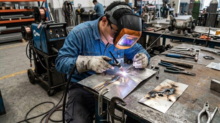 Sección de estabilidad térmica de chapas finas