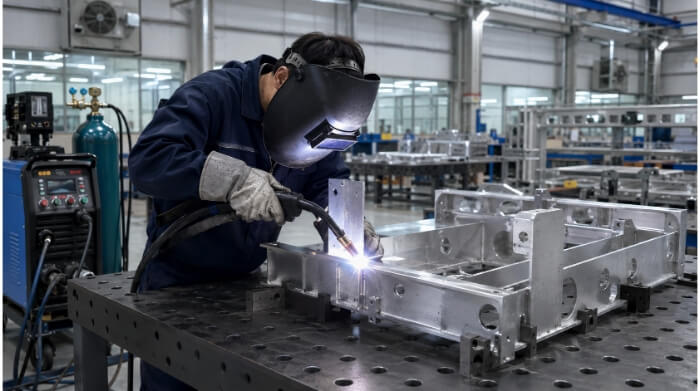 Soldadura de aluminio por arco con gas protector (GMAW) en la fabricación moderna