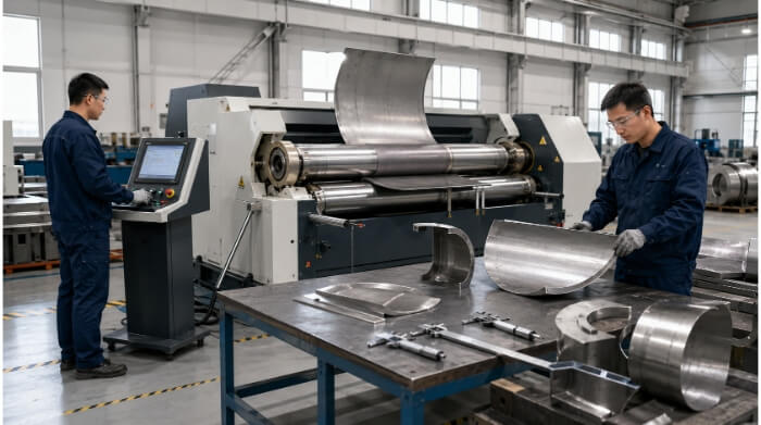 Sélection d'une cintreuse à rouleaux et commande numérique (CNC)