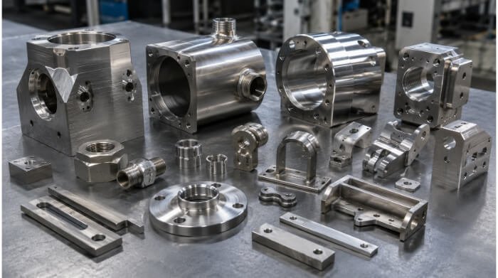 Complex Metal Components with Holes, Threads, and Internal Features