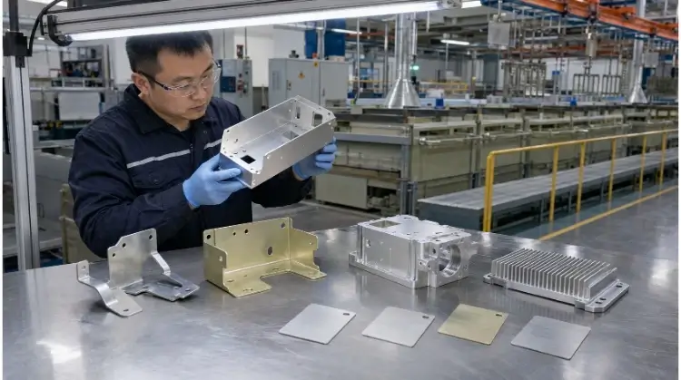 Aluminum Enclosures with Clear and Gold Chem Film