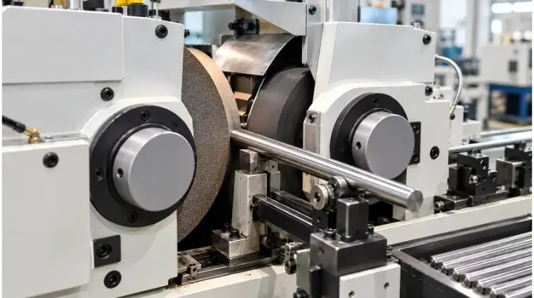 Centerless Grinder Processing Steel Rods