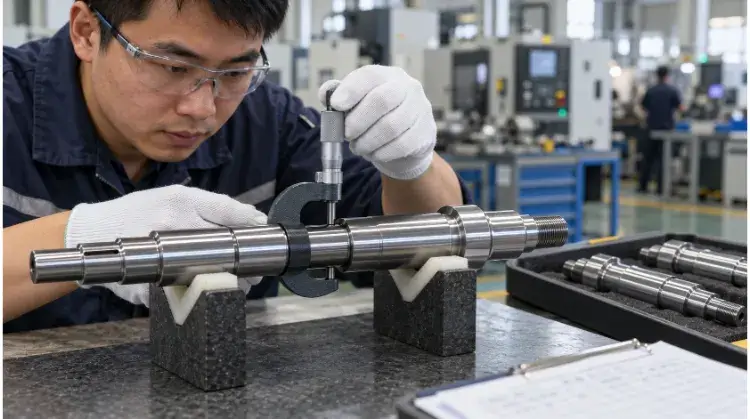 Measuring a Ground Shaft with an Outside Micrometer