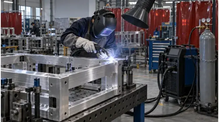 Pulsed MIG Welding a 6061 Aluminum Frame