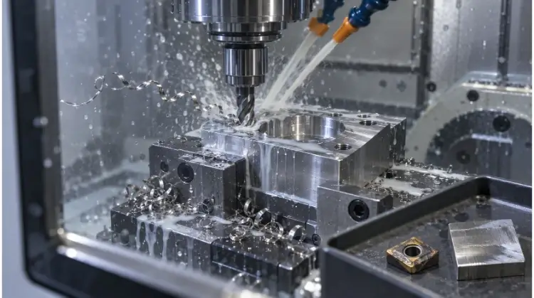 Stainless Steel Part on a CNC Mill