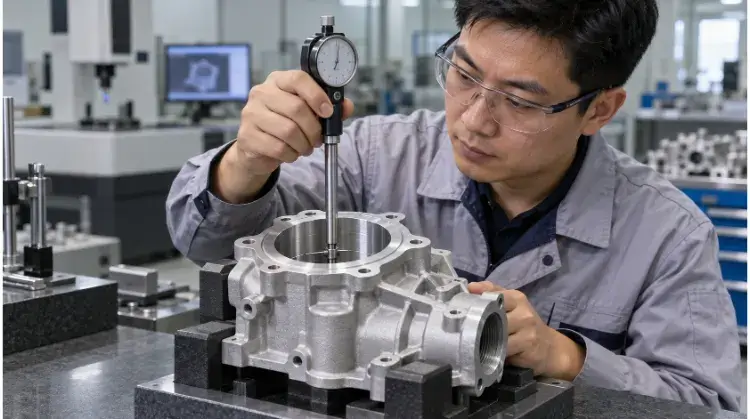 Checking the Bore of a Machined Aluminum Housing