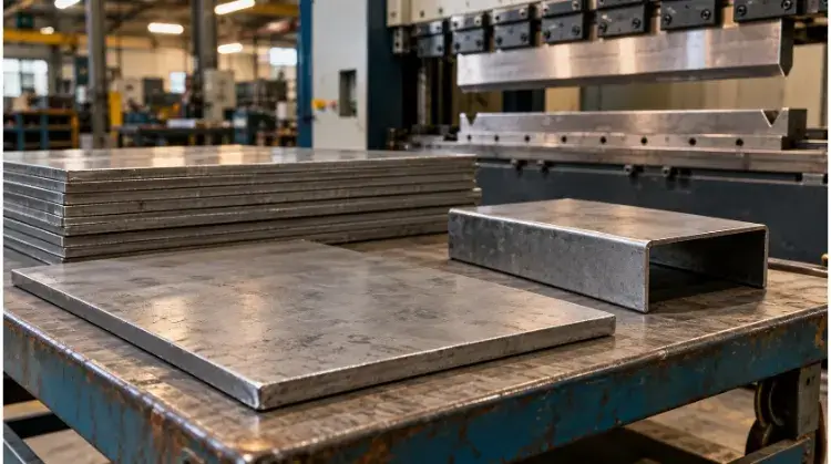 Deburred Steel Blanks Ready for Bending