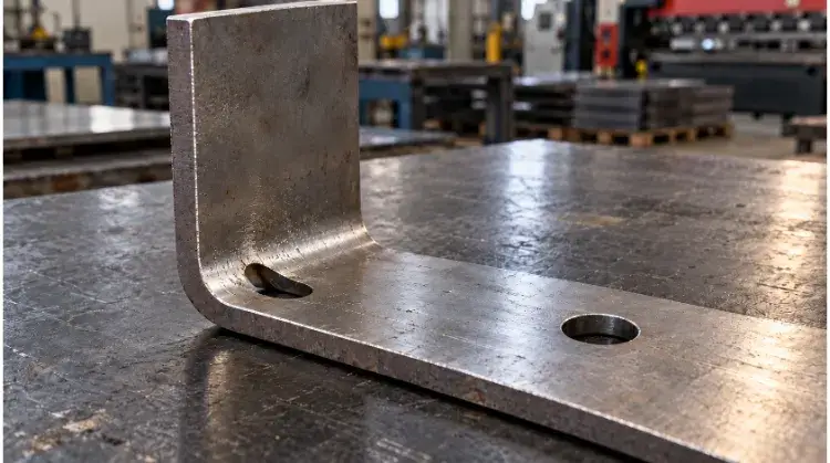 Oval Mounting Hole Beside a Steel Bend