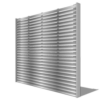 Aluminiumblech-Lamellenzäune (1)