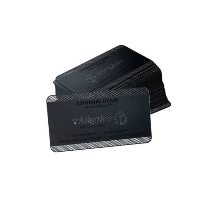 Custom VIP Metal Black Business Cards