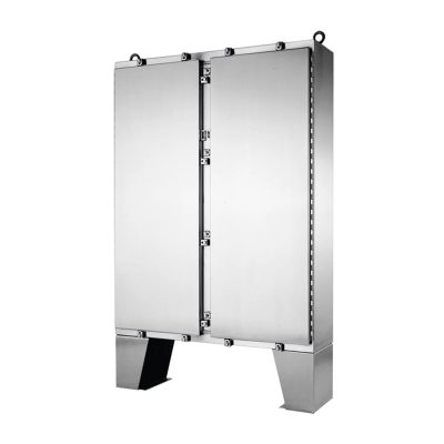 Doppeltüriges freistehendes IP-Gehäuse aus Edelstahl