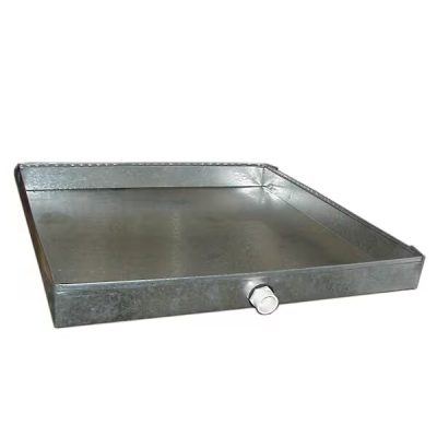 Bacs de vidange en tôle carrée galvanisée